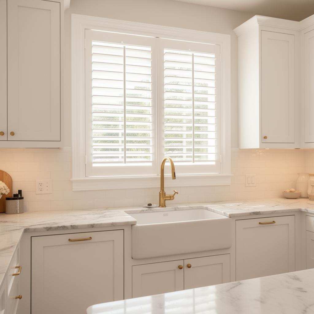 Tier-on-Tier plantation shutters