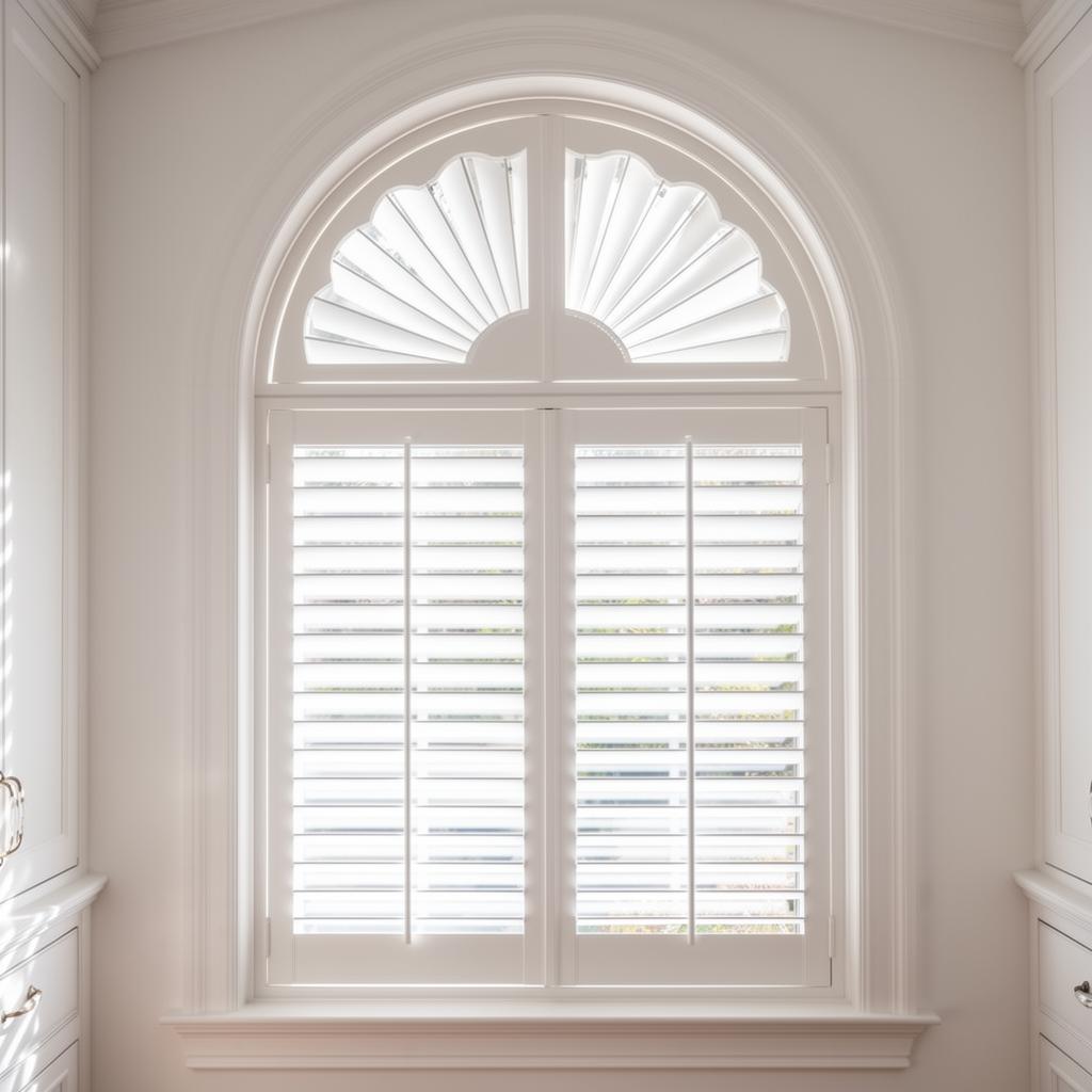 Specialty Shapes plantation shutters